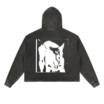 MUZZLE Frayed-Hem Hoodie