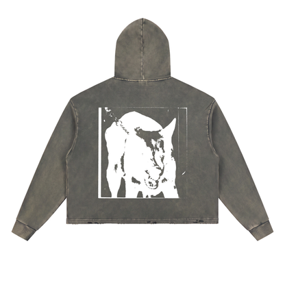 MUZZLE Frayed-Hem Hoodie