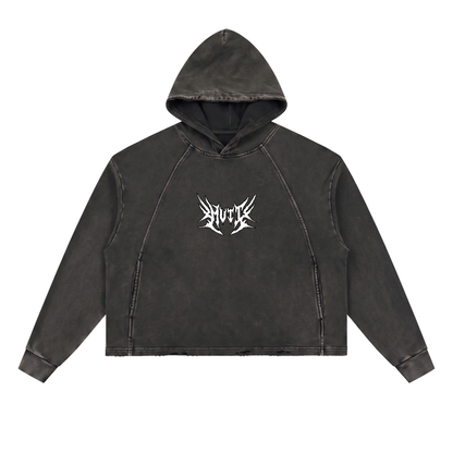 MUZZLE Frayed-Hem Hoodie